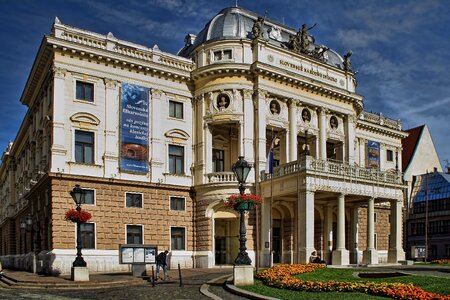 Slovakia the capital city of the national theatre photo