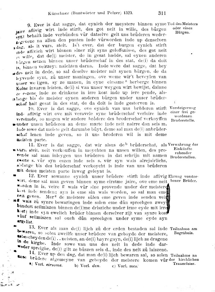 Die Kölner Zunfturkunden bis zum Jahre 1500 (Auszüge Kürschner) -36