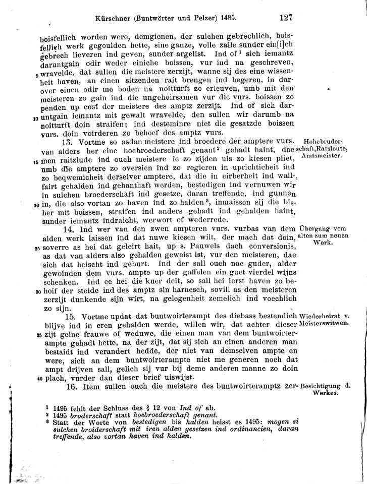 Die Kölner Zunfturkunden bis zum Jahre 1500 (Auszüge Kürschner) -14