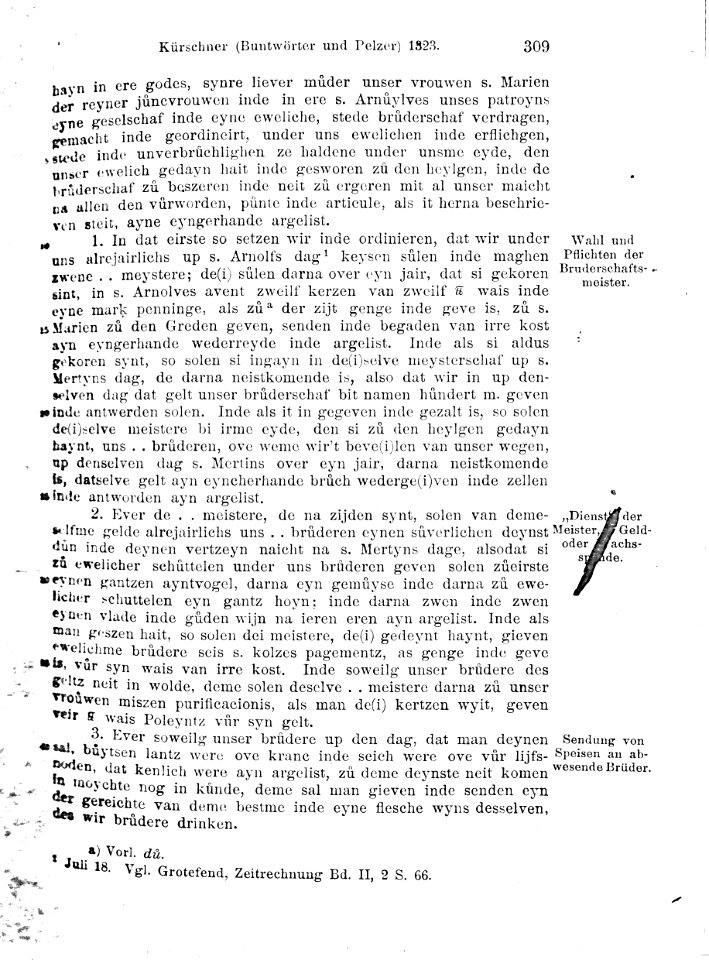 Die Kölner Zunfturkunden bis zum Jahre 1500 (Auszüge Kürschner) -34