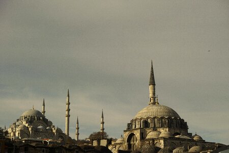 Istanbul the minarets beautiful photo