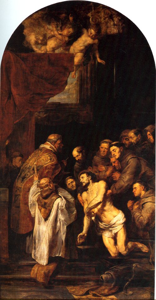 Die letzte Kommunion des Hl Franziskus von Assisi