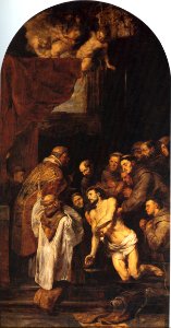 Die letzte Kommunion des Hl Franziskus von Assisi photo