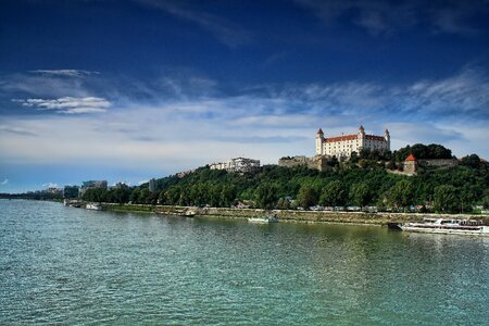 The capital city of bratislava castle danube