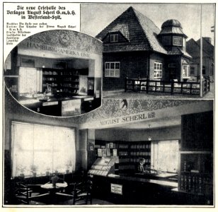 Die neue Lesehalle des August Scherl-Verlags in Westerland, Sylt, 1913