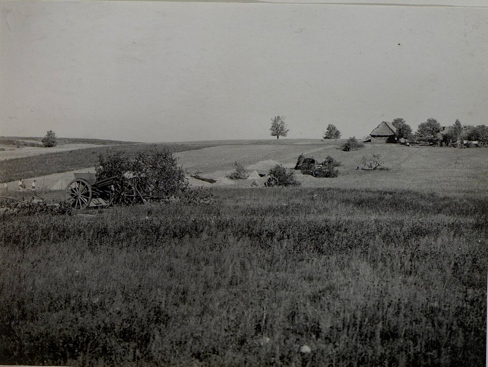 Die Stellung der zweiten Batterie der 6. Feldkanonenregiments südwestlich Bol Zagorze, zugeteilt Abschnitt Obers Dr. von Escher (BildID 15442265)
