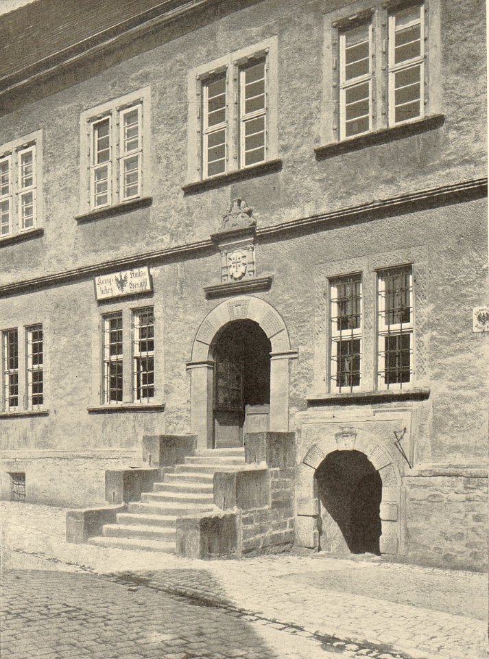 Die Weserrenaissance (Sonnen) - 036 - Rathaus in Nieheim, Eingang