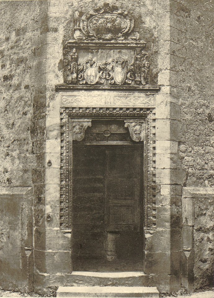 Die Weserrenaissance (Sonnen) - 117 - Rittergut Haddenhausen, Tür am Treppenturm