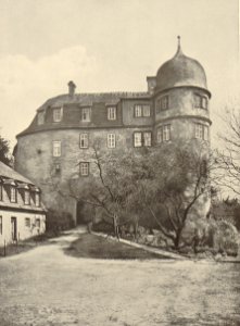 Die Weserrenaissance (Sonnen) - 106 - Schloss Hinnenburg, alte Turmseite