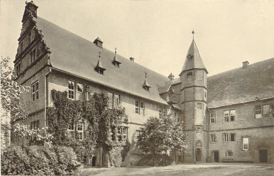Die Weserrenaissance (Sonnen) - 114 - Rittergut Haddenhausen, Innenhof