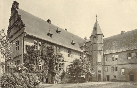 Die Weserrenaissance (Sonnen) - 114 - Rittergut Haddenhausen, Innenhof