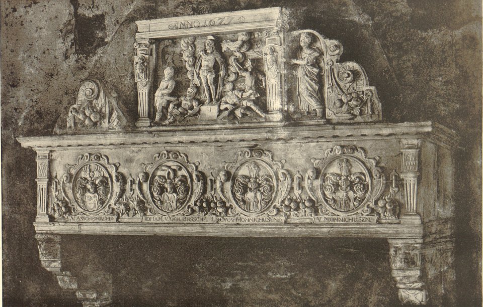 Die Weserrenaissance (Sonnen) - 118 - Rittergut Haddenhausen, Kamin