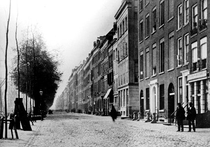 De Boompjes naar het westen (1868)