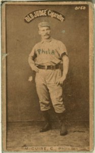 Deacon McGuire, Philadelphia Quakers, baseball card portrait LCCN2007686901