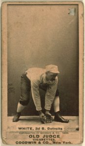 Deacon White, Detroit Wolverines, baseball card portrait LCCN2007686533