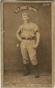 Deacon McGuire, Philadelphia Quakers, baseball card portrait LCCN2007686901