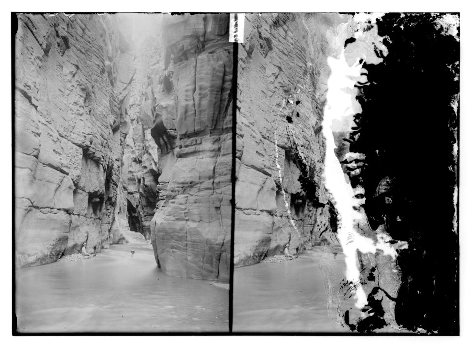 Dead sea, narrow ravine of the Arnon River LOC matpc.10533