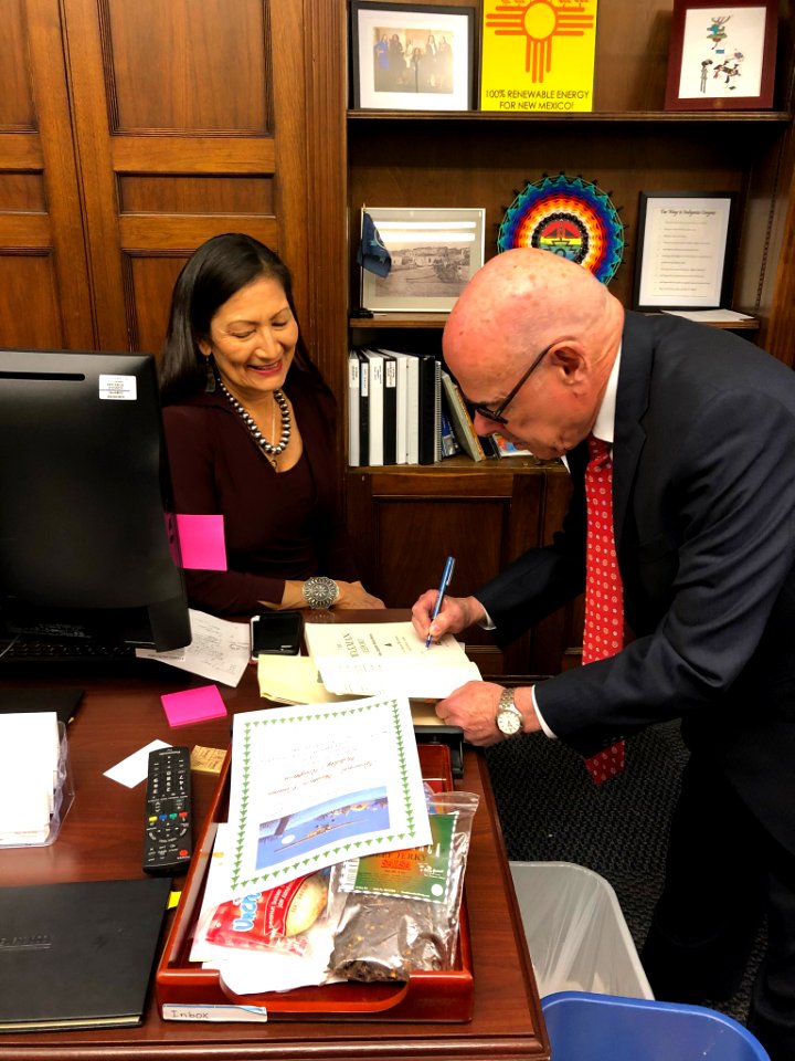 Deb Haaland and Henry Waxman 01