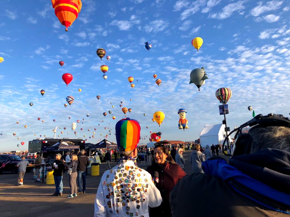 Deb Haaland at the Albuquerque International Balloon Fiesta in 2019
