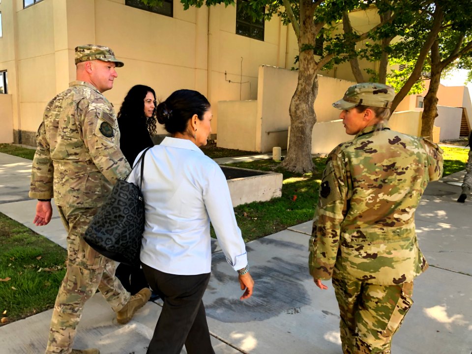 Deb Haaland and Xochitl Torres Small visit Kirtland Air Force Base, New Mexico (2019-07-01) 01