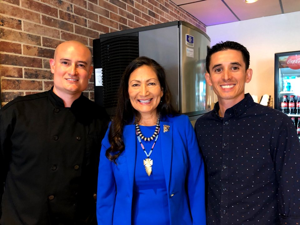 Deb Haaland at opening of The Kitchen by 135º in 2019. 01