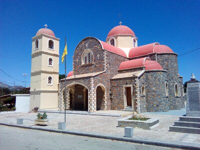 Church greece chalk