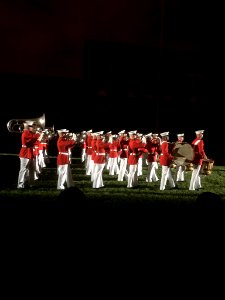 Deb Haaland attends Friday Evening Parade at Marine Barracks Washington 03