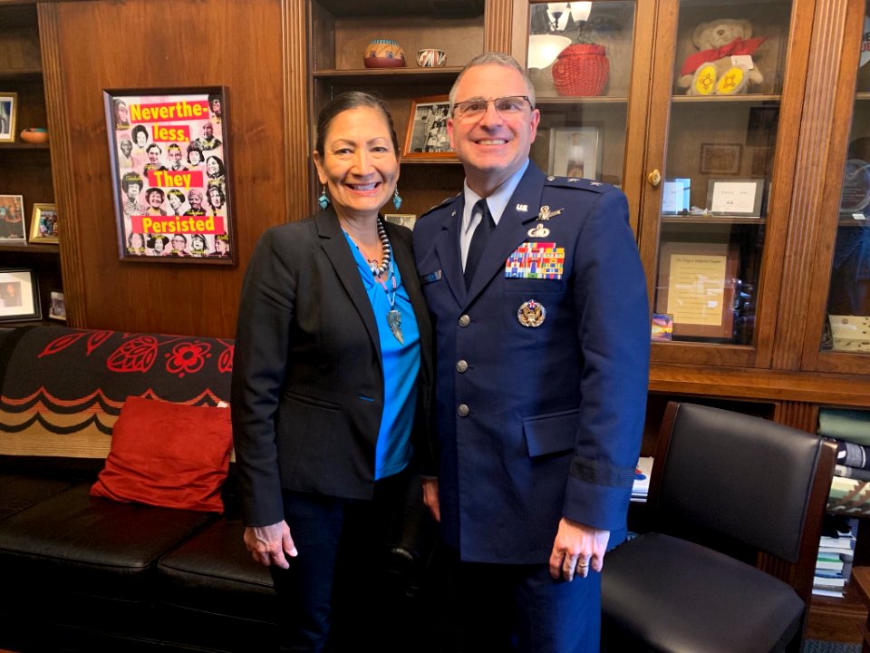 Deb Haaland and William T. Cooley