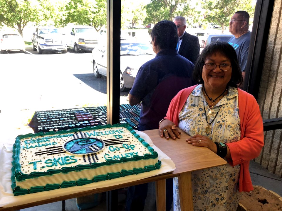 Deb Haaland attends T.Skies Gallery ribbon cutting, Albuquerque, New Mexico 04