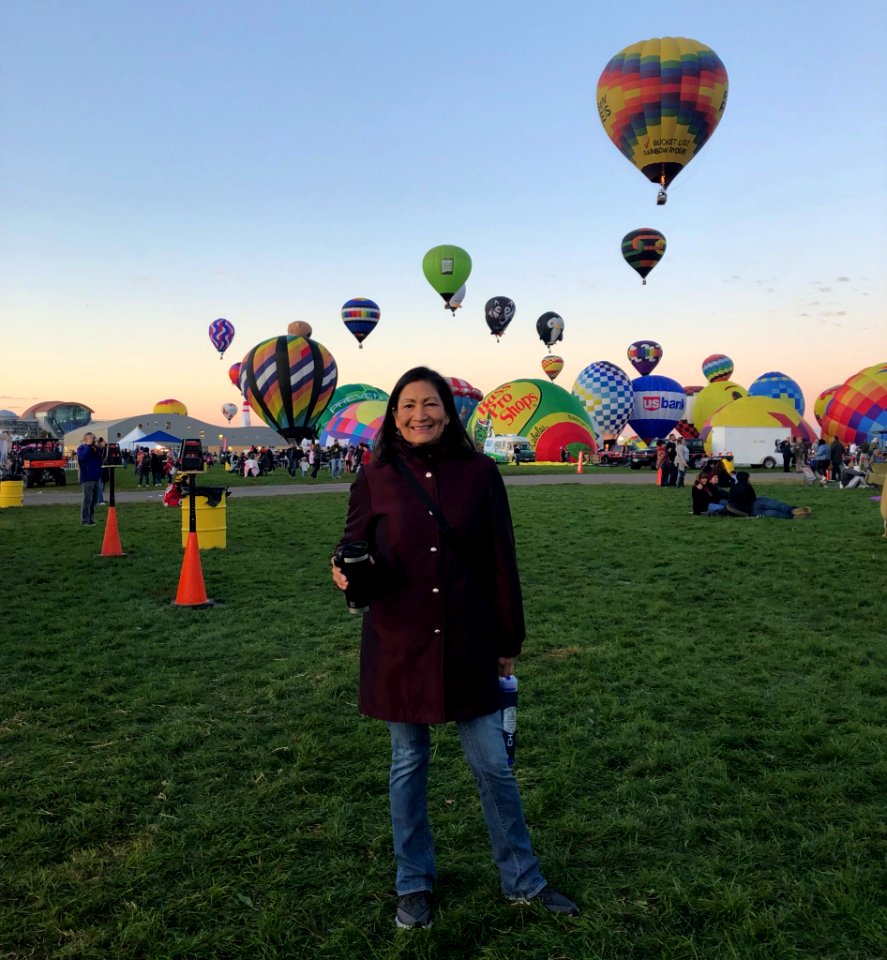 Deb Haaland at the 2019 Albuquerque International Balloon Fiesta
