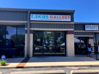 Deb Haaland attends T.Skies Gallery ribbon cutting, Albuquerque, New Mexico 03 photo