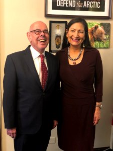 Deb Haaland and Henry Waxman 02