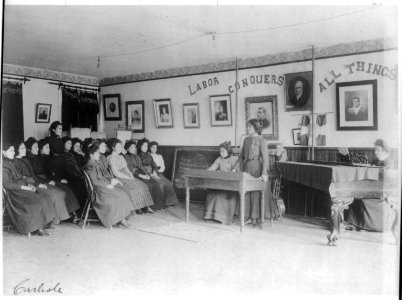 Debating class, Carlisle Indian School, Carlisle, Pennsylvania LCCN98503015