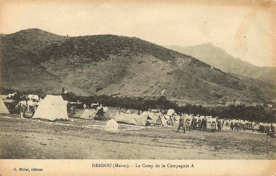 Debdou Le camp de la Compagnie A