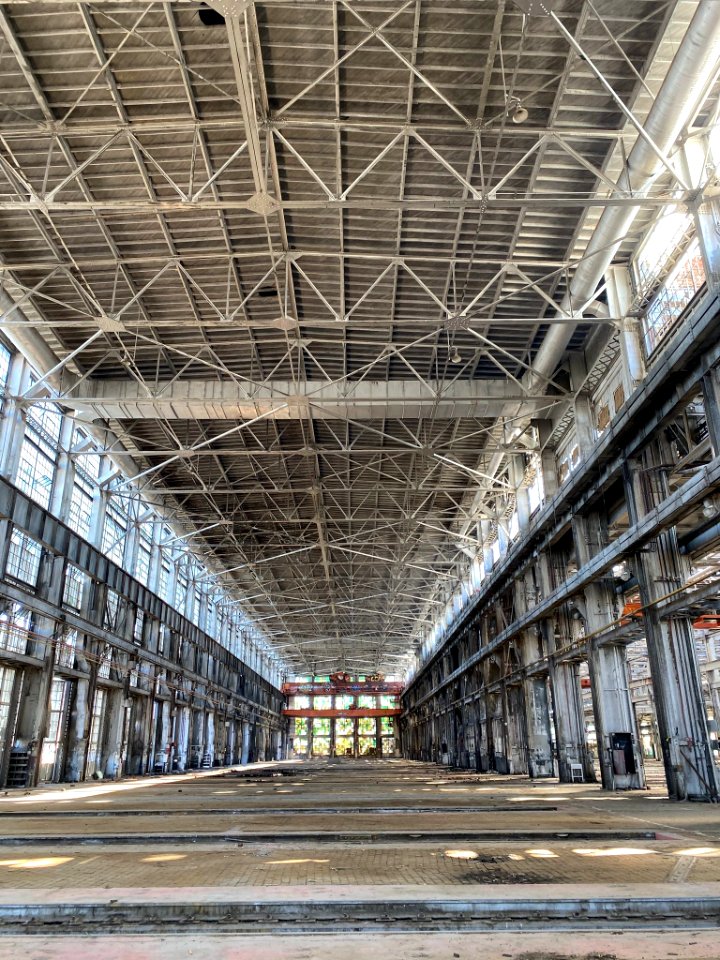 Deb Haaland tours the Santa Fe Railway Shops in 2019. 04
