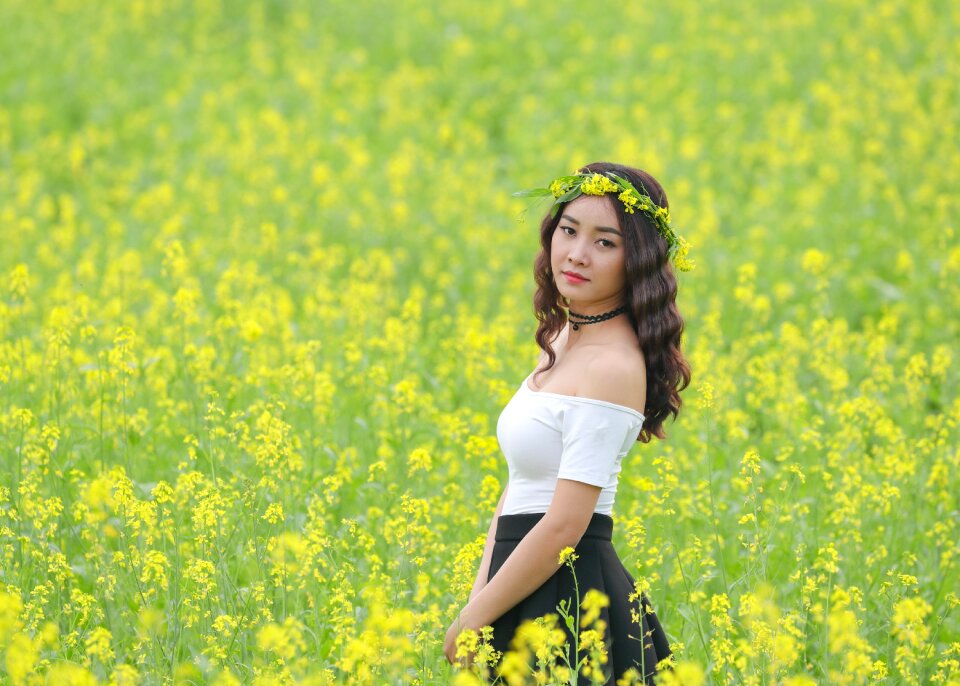 Yellow girl asia