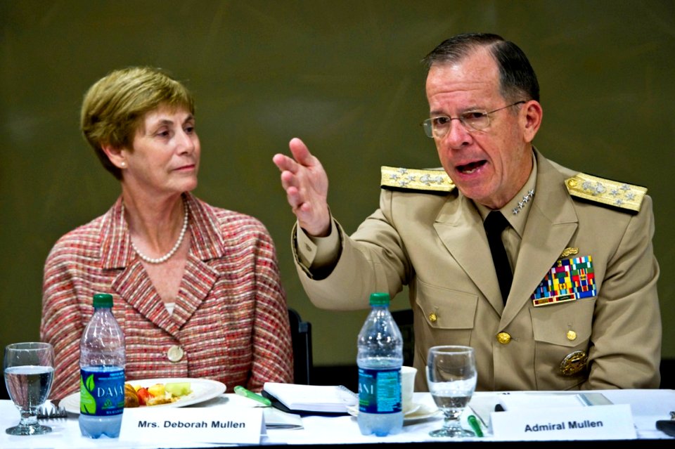 Deborah Mullen and Navy Adm. Mike Mullen, Sept. 13, 2011