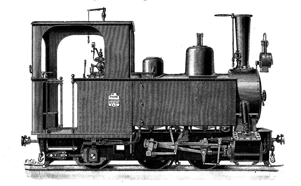 Decauville 0-4-2T engraving