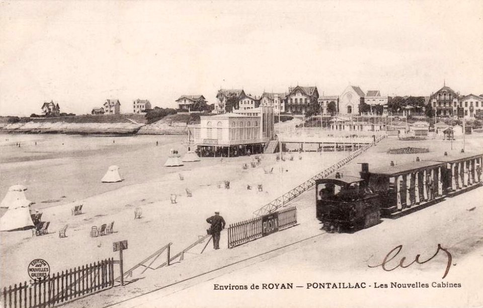 Decauville locomotive with side skirts at Royan