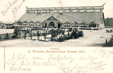 Decimotercero unión de competición de tiro sala pájaro bella época Dresde