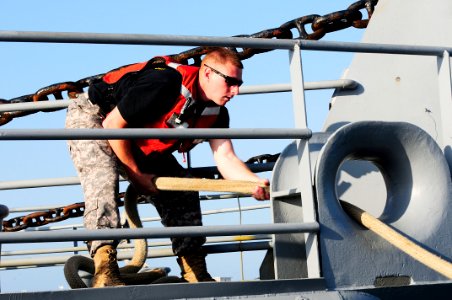 Deck of an LCU 2000 in Guantanamo -a