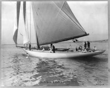 Deck view of RESOLUTE (with bow to left) LCCN2003655623