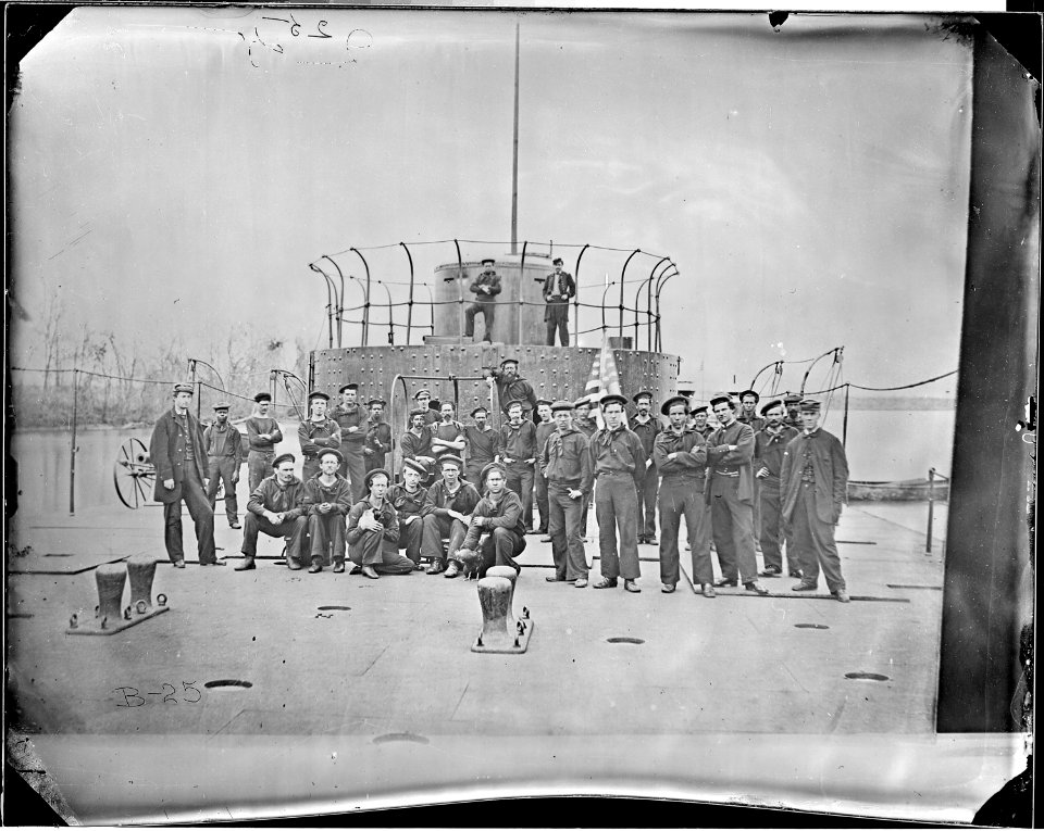 Deck of Monitor on James River, Va - NARA - 524443