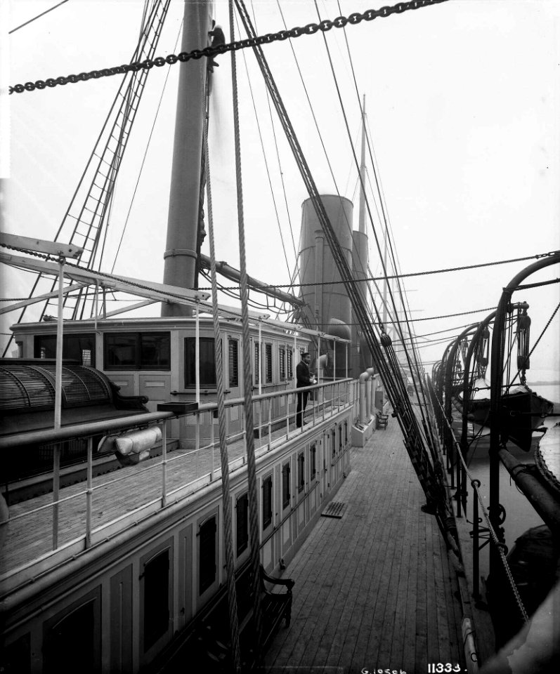 Deck view on the 'Rome' (1881) RMG G10506