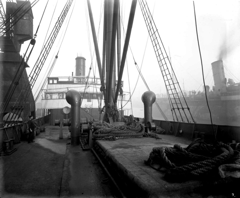 Deck view on the 'Borodino' (1911) RMG G11018