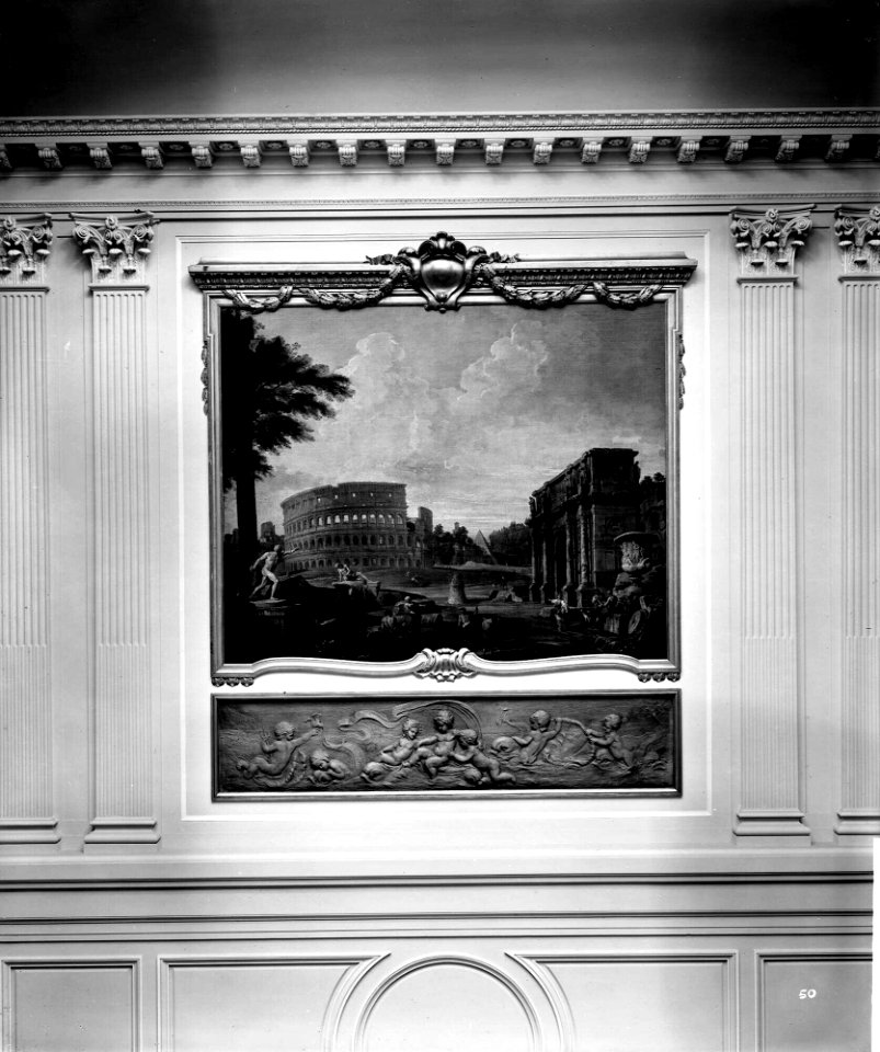 Decorative painting in the Grand Entrance on the 'Aquitania' (1914) RMG G10835