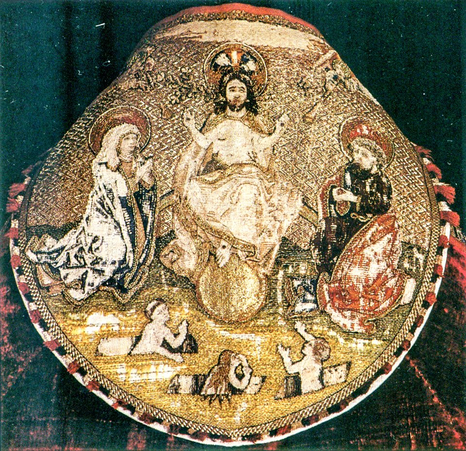 Decorative embroidery on Jón Arason's episcopal cope