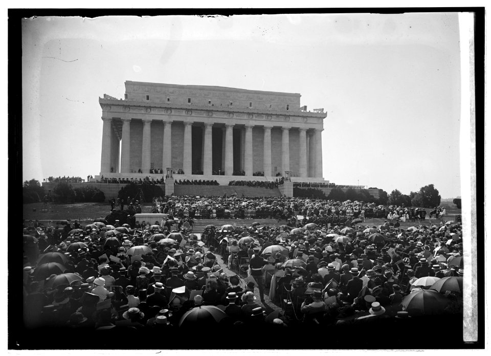Dedication Lincoln Memorial, 5-30-22 LCCN2016846410