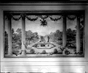 Decorative painting in the First Class Dining Saloon on the 'Aquitania' (1914) RMG G10812