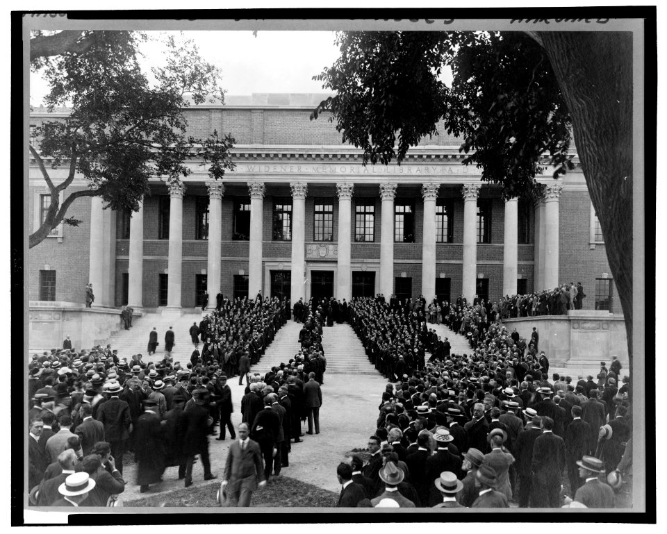 Dedication of the Widner Memorial Library, Cambridge, Massachusetts, 1915 June 24 LCCN2002711834